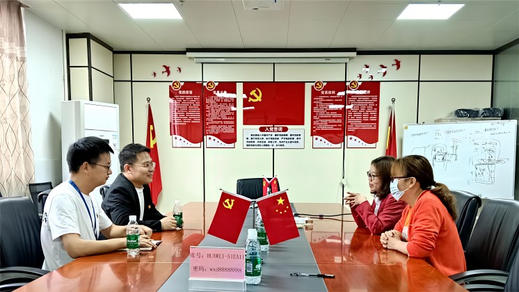 炬神電子黨支部赴萬信達、郴糧機開展黨建交流活動